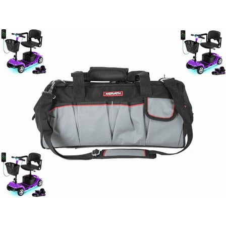 Arshin (HZYQ-23),18 inch Wide Soft Mobility Scooter Bag for Travel,Black