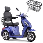 QEASET Large 3 Wheels Mobility Scooter,500 LBS Capacity for Seniors & Adults,Electric Powered Wheelchair Device