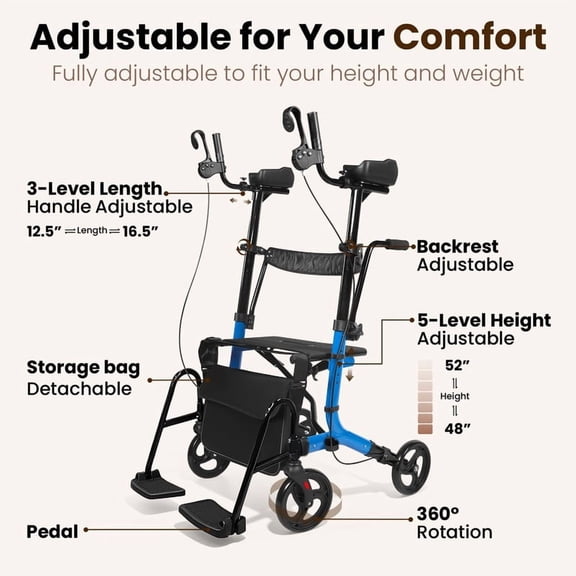 Arshin Rollator Walker for Adult-268