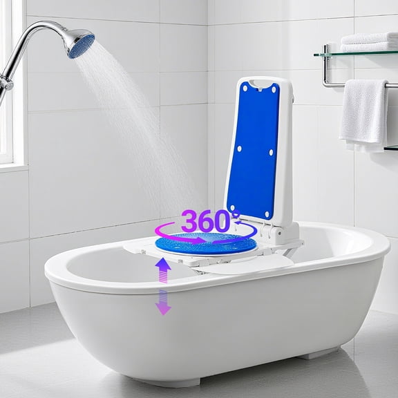 Arshin Electric Chair Lift, Stand Assist Device, Lifts to 20", 308 lbs Capacity,Blue