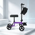 thumbnail image 1 of Arshin Steerable Knee Scooter,Knee Walker Scooter for Adults with 8" Front Wheels,Foldable Knee Scooter for Foot Surgery Crutches Alternative,Purple, 1 of 9