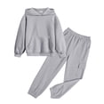 thumbnail image 1 of Arshiner 2 Pieces Girls Casual Outfits Athletic Hoodie Sweatsuits Pant Set with Pockets, 1 of 6