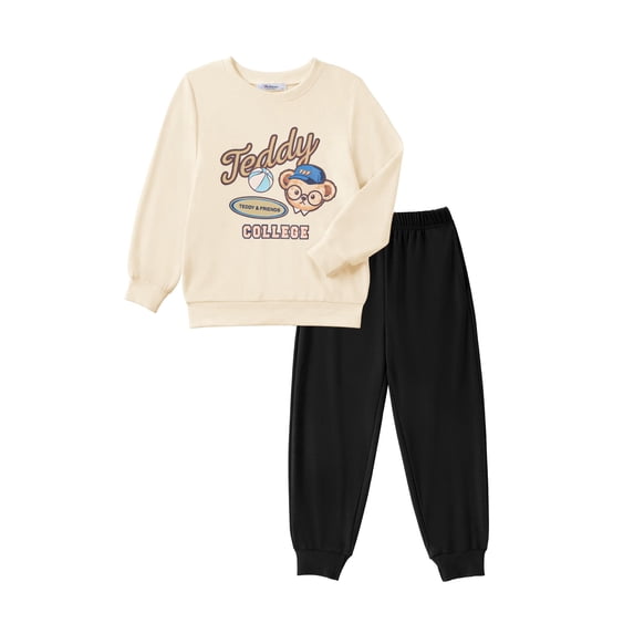 Arshiner Boys Camo Clothes 2 Piece Graphic Printed Sweatshirt and Pants Outfit Fall Winter Clothing Set