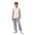 thumbnail image 1 of Arshiner Boys Clothes Contrast Raglan Sleeve Tops + Sweatpants Set 2Pcs Fall Winter Outfits for Kids, 1 of 7