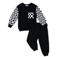 thumbnail image 1 of Arshiner Boys Fashion Big Kids Clothes Cool Soft Crewneck Sweatshirt and Sweat Pants Boy Fall Outfits, 1 of 6