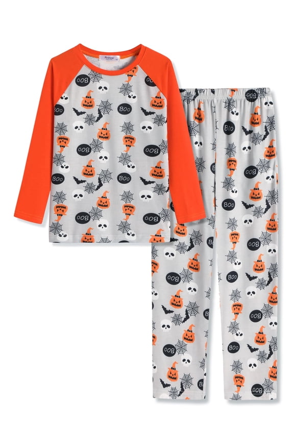 Boys Pajamas Set Long Sleeve Sleepwear 2 Piece Pajama Set for Big Boys