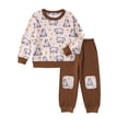 thumbnail image 1 of Arshiner Boys Pant Sets Long Sleeve Shirts and Pants Crewneck Sweatshirt for Fall Winter, 1 of 6