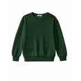 thumbnail image 1 of Arshiner Boys Sweatshirts Long Sleeve Crewneck Pullover Shirt Kids Fashion Fall Winter Sweater Size 6-14 Years Bright Green 120, 1 of 7