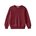 thumbnail image 1 of Arshiner Boys Sweatshirts Long Sleeve Crewneck Pullover Shirt Kids Fashion Fall Winter Sweater Size 6-14 Years Wine Red 150, 1 of 7