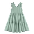 thumbnail image 1 of Arshiner Dresses for Girls Toddler Elastic Waist Loose Dress Summer Tiered Flowy Midi Dress Toddler Girl Dress, 1 of 6
