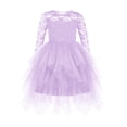 thumbnail image 1 of Arshiner Flower Girl Dress Toddler Contrast Lace Tutu Irregular Tulle Wedding Birthday Party Dresses, 1 of 6