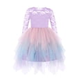 thumbnail image 1 of Arshiner Flower Girl Dress Toddler Contrast Lace Tutu Irregular Tulle Wedding Birthday Party Dresses, 1 of 6