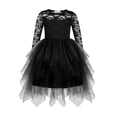 thumbnail image 1 of Arshiner Flower Girl Dress Toddler Contrast Lace Tutu Irregular Tulle Wedding Birthday Party Dresses, 1 of 6