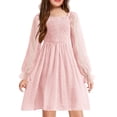 thumbnail image 1 of Arshiner Girl Tulle Dress Winter Long Sleeve Teen Girls Party Casual Dresses, 1 of 8