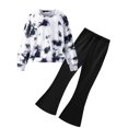 thumbnail image 1 of Arshiner Girls 2 Piece Clothes Long Sleeve Sweatshirt & Flared Pants Fall Clothing Set, 1 of 6