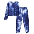 thumbnail image 1 of Arshiner Girls 2 Pieces Outfits Tie Dye Sweatsuits Set Cute Pullover Hoodies Sweatshirts Jogger Sweatpants Outfit, 1 of 9
