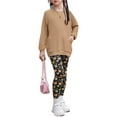 thumbnail image 1 of Arshiner Girls Floral Print Clothing Sets Long Sleeve Casual Set with Pants for School Holiday or Play 6-14Y, 1 of 5