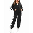 thumbnail image 1 of Arshiner Girls' Athletic Clothing Sets Long Sleeve Black Sweatshirt and Sweatpants Fall Outfits Sweatsuits Sets 5-6 Years, 1 of 8
