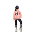 thumbnail image 1 of Arshiner Girls 2-piece Clothing Set Long Sleeve Pink Leopard Tee & Color Block Printed Leggings Kids Holiday Outfits 4T 5T, 1 of 5