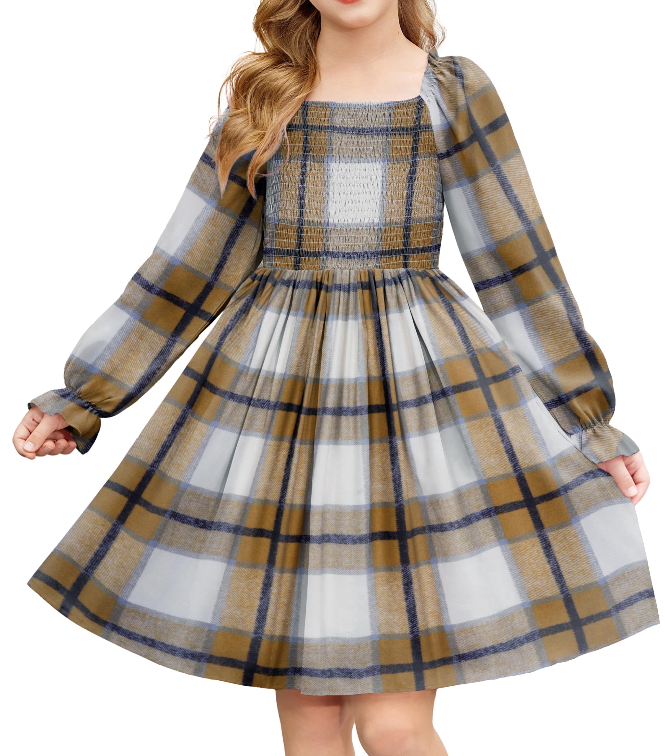 smocked skater dress Plus Size - Mini Challis Smocked Skater Dress