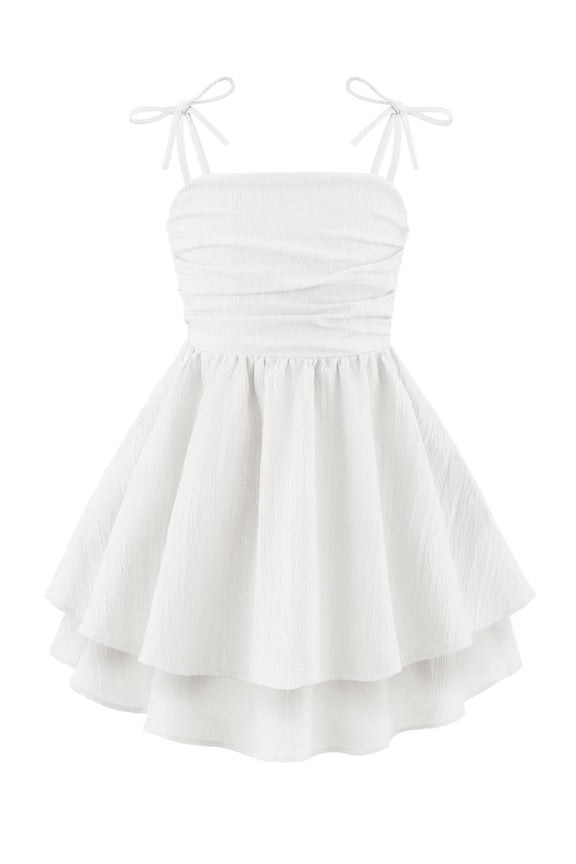 Girls Midi Dresses Spaghetti Strap Summer Easter Beach Boho Hawaiian Casual Formal Tween Girl Sundress