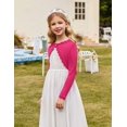 thumbnail image 1 of Arshiner Girls Cardigan Sweaters Shrug Crewneck Button Front Outerwear, 1 of 5