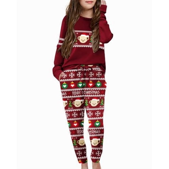 Arshiner Girls' Clothing Sets Sweatsuits Long Sleeve Color Block Pullover Sweatshirts and Lounge Pants with Pocket