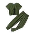 thumbnail image 1 of Arshiner Cute Outfits for Girls 2 Pieces Tracksuits Jogger Suits Sweatsuits Lounge Set, 1 of 8