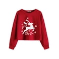 thumbnail image 1 of Arshiner Girls Crop Tops Kids Long Sleeve Pullover Sweatshirts Girls Cropped Crewneck Sweatshirt, 1 of 6