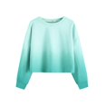 thumbnail image 1 of Arshiner Girls Crop Tops Kids Long Sleeve Pullover Sweatshirts Girls Cropped Crewneck Sweatshirt, 1 of 6