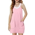 thumbnail image 1 of Arshiner Girls Dress with Shorts Casual Summer Spaghetti Straps One Piece Romper Dresses with Pockets for Kid 5-15 Y, 1 of 3