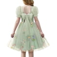 thumbnail image 1 of Arshiner Girls Dresses Tulle Bow Tie Back Puff Sleeve Party Holiday Spring Summer Dress, 1 of 7