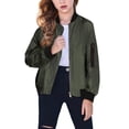 thumbnail image 1 of Arshiner Boys Girls Baseball Jacket Full Zip Fall Casual Outerwear, 1 of 9