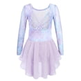 thumbnail image 1 of Arshiner Girls Long Sleeve Ballet Leotards with Shinny Skirts Criss-Cross Back Dance Dresses Toddler Ballerina Outfits, 1 of 5