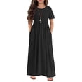 thumbnail image 1 of Arshiner Girls Maxi Dress Long/Short Sleeve Casual Holiday Dress with Pockets, 1 of 3
