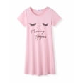 thumbnail image 1 of Arshiner Girls Nightgowns Summer Soft Cute Cartoon Print Pajama Sleep Dress, 1 of 8