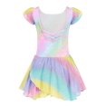thumbnail image 1 of Arshiner Ballet Leotards for Girls Ruffle Sleeve Ballet Leotard with Skirt Criss-Cross Back Dance Dresses, 1 of 6