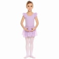 thumbnail image 1 of Arshiner Girls Ruffle Sleeve Ballet Dance Dress Tutu Skirted Leotard, 1 of 9