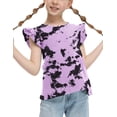 thumbnail image 1 of Arshiner Girls Shirts Ruffle Short Sleeve Summer Cute Casual Crewneck Tops Blouse Tee, 1 of 6