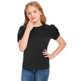 thumbnail image 1 of Arshiner Girls T Shirts Twist Short Sleeve Summer Shirts Fashion Crewneck Tops Tee Blouse, 1 of 8