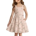 thumbnail image 1 of Arshiner Girls Spaghetti Strap Dress Toddler Summer Dresses Kids Beach Casual Sundresses with Pockets, 1 of 5