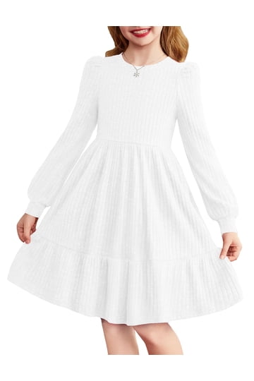 Winter White Dresses for Women and Girls