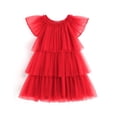 thumbnail image 1 of Arshiner Girls Tulle Dress Toddler Layered Tutu Dresses Rainbow Sequin Summer Party Birthday Wedding Cake Dress Photo Shoot, 1 of 6