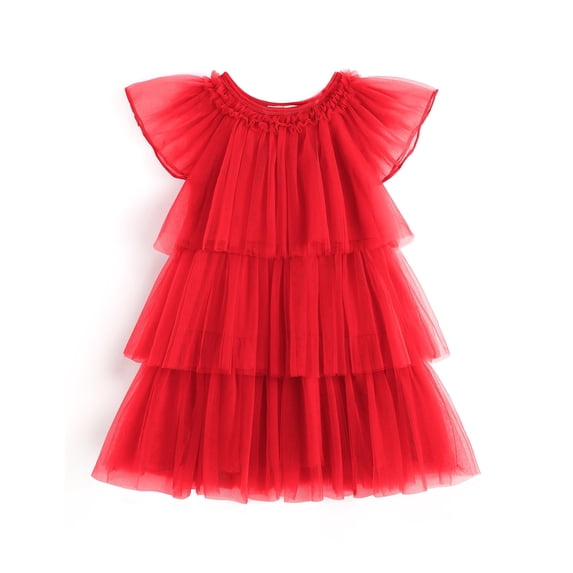 Arshiner Girls Tulle Dress Toddler Layered Tutu Dresses Rainbow Sequin Summer Party Birthday Wedding Cake Dress Photo Shoot