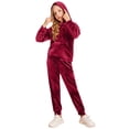 thumbnail image 1 of Arshiner Girls Velour 2 Pieces Tracksuits Outfits Athletic Hoodies Sweatshirts and Sweatpants Athletic Clothing Sets, 1 of 6