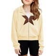 thumbnail image 1 of Arshiner Girls Zip Up Hoodies Kids Casual Sweatshirt Spring Fall Jackets with Pockets, 1 of 6