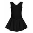 thumbnail image 1 of Arshiner Kid Girls Hollow Back Ballet Leotard with Skirt Sleeveless Dance Dresses, 1 of 9
