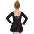 thumbnail image 1 of Arshiner Kids Girls Classic Long Sleeve Leotard Dance Ballet Dress, 1 of 7