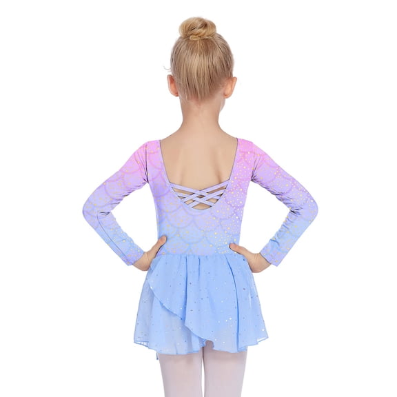 Arshiner Kids Girls Classic Long Sleeve Leotard Dance Ballet Dress