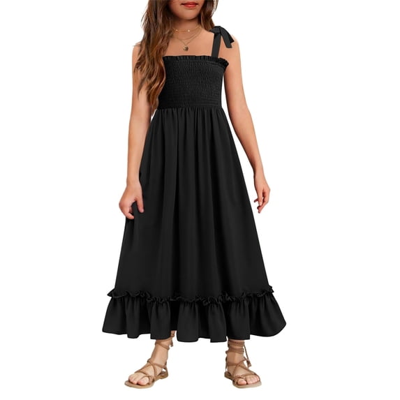 Arshiner Dress for Girls Summer Casual Holiday Mexican Maxi Dresses